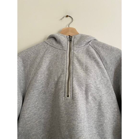 VUORI Restore Half Zip Hoodie in Light Heather Grey Size Small - Picture 6 of 7